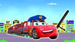 Disney Cars 3 Lightning McQueen Police Car Learn Colors & Finger Family Rhymes Song for Children