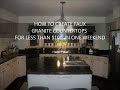 How to create Faux Granite Countertops
