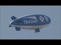 2012 Atlantic City Airshow - Horizon Blimp & Tow Banner Plane Flybys
