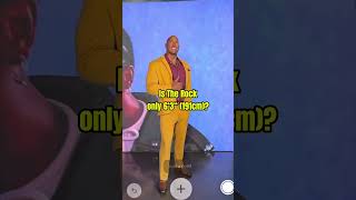 Is The Rock Only 63 191Cm Tall?