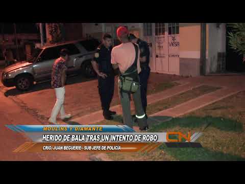 Un comerciante fue baleado por un delincuente al resistirse a un robo