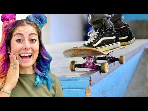 JENISE LEARNS HER FIRST 5050 GRIND!