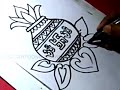 How to Draw UGADI Festival Greeting Drawing