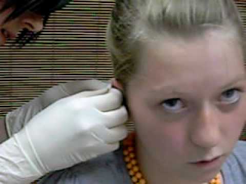 her cartilage pierced cartilage piercing risks. her cartilage pierced