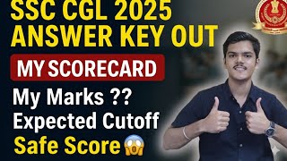Ssc Cgl Answer Key 2025 My Scorecard ? Normalisation And Cutoff My Marks In Cgl 2025