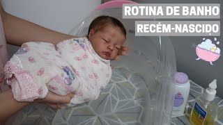 ROTINA DE BANHO DE BEBÊ REBORN RECÉM-NASCIDO COM A ALICE