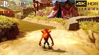 Crash Bandicoot N. Sane Trilogy (PS5) 4K HDR Gameplay - (100%  Game)