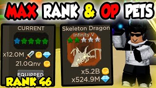 New Ancient Island & Op Pets Max Rank 46 - Roblox Blade Throwing Simulator