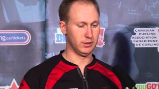 Draw 3 Media Scrum - 2013 Ford World Men's Curling Championship