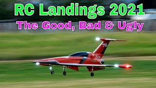 AWESOME RC LANDINGS 2021 - Good, Bad and Ugly - RC Jets Airplanes