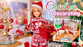 Decorating Emilys New Kitchen For Christmas Making Barbie Doll Baked Goods