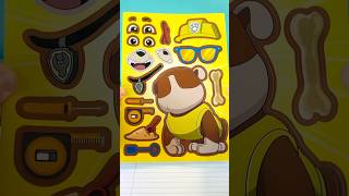 Paw Patrol Make A Face Stickers With Rubble