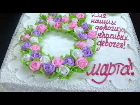 Фото тортов на 8 марта