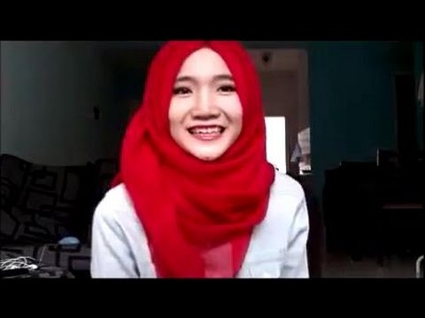 Foto jilbab segi empat untuk wajah bulat