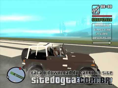 Mod do carro jipe americano JEEP Wrangler para o jogo GTA San Andreas