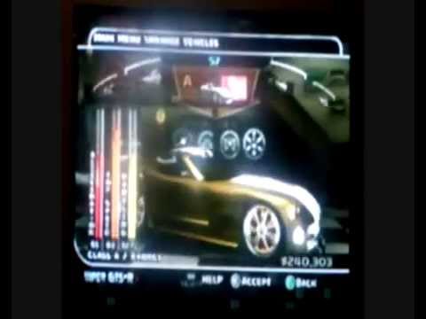 Midnight Club 3 DUB Edition REMIX PS2 My Cars W Table of Contents 