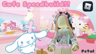 Cute Pink Cafe Speedbuild Hello Kitty Cafe Roblox