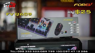 Forev Fv-Q609 Red Review Unboxing By Overclock Store Mechanical Keyboardgaming Mouse Combos Set