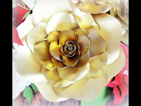 DIY Giant Rose Template Set with Vines DIY Giant Rose Template Set with Vines