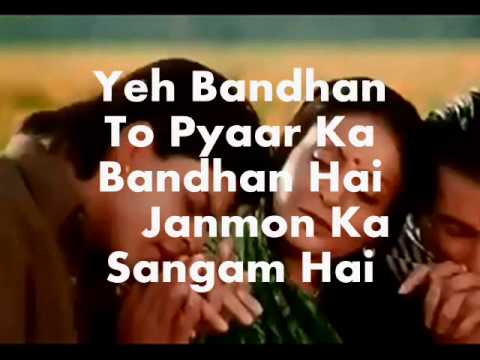 Yeh Bandhan To-Modified with Sad Version-Karaoke & Lyrics-Karan...