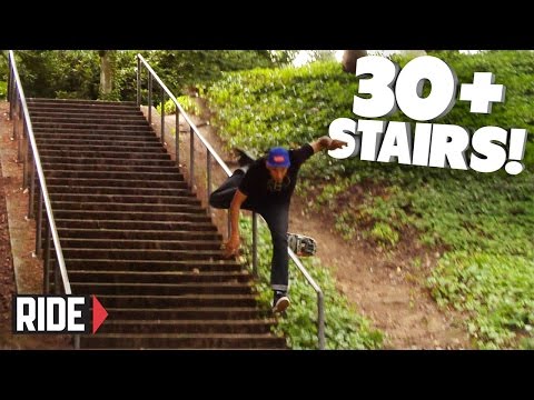 30+ STAIRS! Skateboarding Slam - David Loy
