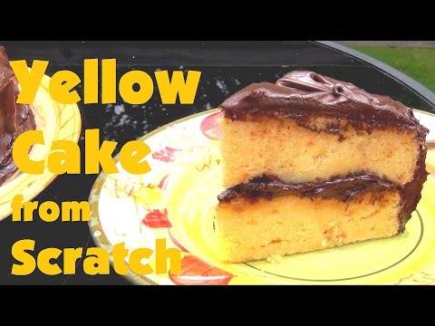 VIDEO : yellow cake from scratch - a moist, butterya moist, butteryyellow cake recipeusing everyday ingredients. great for any occasion--fill & frost however you'd like. just try not to ...