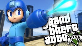 THE MEGAMAN MOD w/ SUPER POWERS (GTA 5 PC Mods Gameplay)