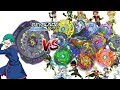BURSTING TANK! TWIN NOCTEMIS 2 JAGGY VS ALL SWITCHSTRIKE BEYBLADES - BEYBLADE BURST EVOLUTION