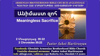 Անիմաստ զոհ / Meaningless Sacrifice / Ashot Martirosyan