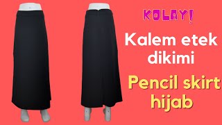 Kolay Kalem Etek Dikimi Nasıl Yapılır? Pencil Skirt Tutorial Dikiş Eğitimi Dikiş Dersleri