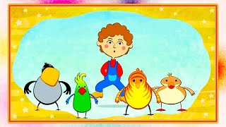 Караоке - 🚜 Синий Трактор - 🐥 Птички | Песенки Для Детей