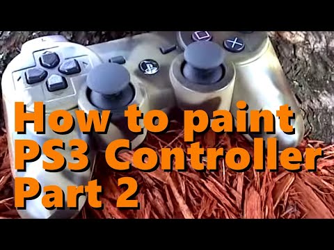  the process to disassemble and paint a PS3 controller camo style