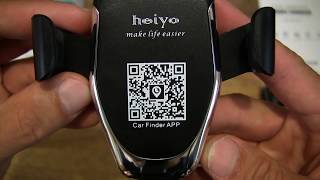 Heiyo Wireless Car Charger Mobile Phone Mount