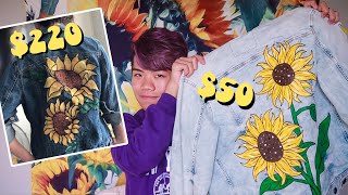 I custom painted my denim jacket because I'm cheap