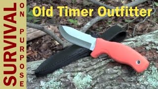 Old Timer Outfitter Full Tang Knife for Under - Survival Gear