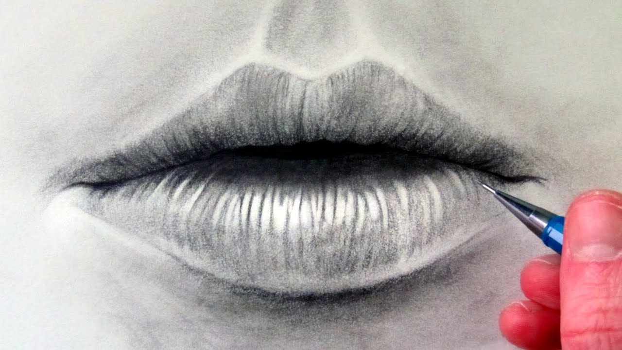 Creative How To Draw Lips Sketch with simple drawing