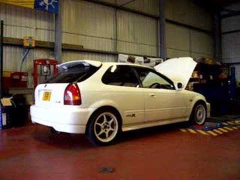 Honda Civic EK9 Type R on rolling road YouTube
