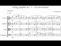 "String Quartet no1" by Anna Ferro (3 movements - with score)
