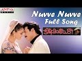Nuvve Nuvve Full Song II Kalisundham Raa Movie II Venkatesh, Simran