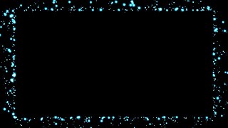 Голубые Блески Рамка На Черном Фоне - Футажи Для Видеомонтажа. | Бесплатные Футажи Для Монтажа