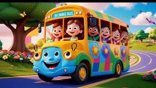 Wheels On The Bus Nursery Rhymes For Kids Sing Along With Fun Animation, Kidz