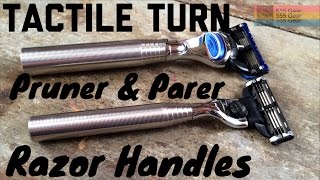 Tactile Turn Pruner & Parer Razor Handles For Gillette Mach 3 & Fusion