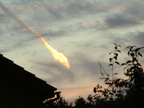 Police dash cam of Meteor over Edmonton, Canada
