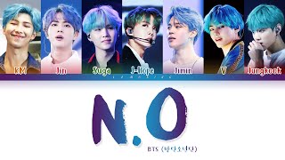 BTS - N.O (방탄소년단 - N.O) Lyrics [Color Coded/Han/Rom/Eng/가사]