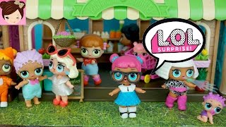 A Day in the Live of L.O.L Surprise Dolls - Playing with Lil Outrageous Littles & Mini Doll Town