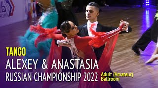 Tango Alexey Glukhov & Anastasia Glazunova 2022 Russian Championship Adult Ballroom