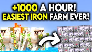 Best Infinite Iron Farm In Minecraft Bedrock, Mcpe, Consoles 1.21