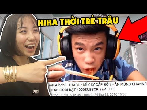 YUMMIE THỬ THÁCH LẦN ĐẦU XEM LẠI CLIP ĂN MÌ CAY CỦA HIHA 4 NĂM TRƯỚC 😍😅😂