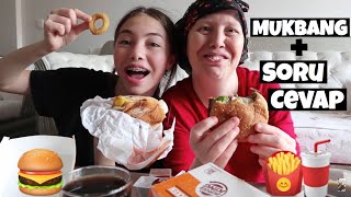 Kiz Sevgi̇li̇m Olsaydi Tepki̇n Ne Olurdu? Annemle Hamburger Mukbang Soru Cevap