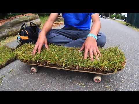 MAKING A SKATEBOARD WITH GRASS GRIPTAPE